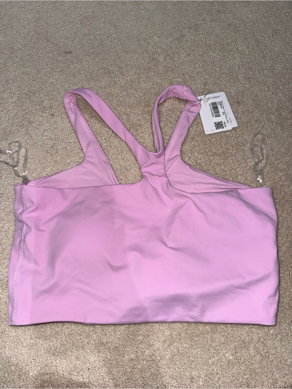 lululemon athletica Light Pink Racerback Crop Top
